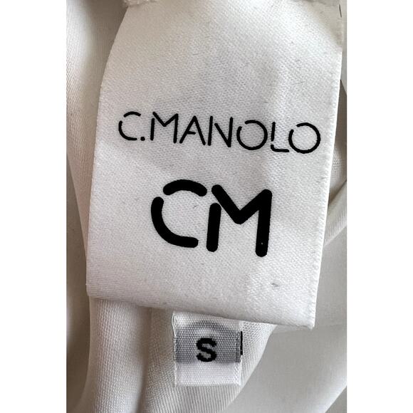 C. Manolo Women Size Small MINI Dress Tunic Wedding Bachelorette Romantic - Picture 3 of 10